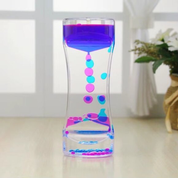 Liquid Motion Bubbler Timer Hourglass Liquid Bubbler Sensory Toys(3 Pack) - Picture 9 of 12